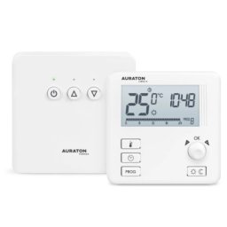 Termostat ambient Auraton Libra SET, fara fir, programabil, alb