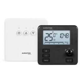 Termostat ambient Auraton Libra SET, fara fir, programabil, negru