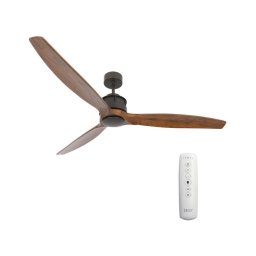Ventilator de tavan Lucci air 210507 AIRFUSION AKMANI paulovnia/negru + telecomandă