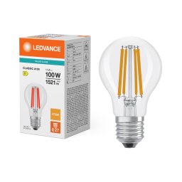 Bec cu filament LED CLASSIC A60 E27/11W/230V 2700K - Ledvance