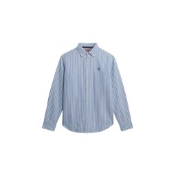 Superdry & Co Bluză albastru deschis / alb