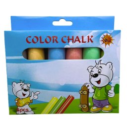 Creta color pentru asfalt, set 6 bucati
