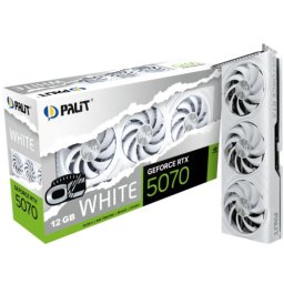 Placa video Palit nVidia GeForce RTX 5070 White OC 12GB NE75070U19K9-GB2050W, GDDR7, 192 bit
