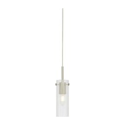 Markslöjd 109013 - Pendul pe cablu TIBIA 1xE14/40W/230V sticlă transparentă/alamă
