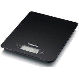 Cantar de Bucatarie Digital, Plastic/Sticla, 5 kg, Negru, Melissa