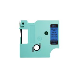 Etichete compatibile DYMO LabelManager D1 12 mm negru pe albastru pentru documente, retele IT si organizare echipamente, compatibile si cu imprimanta AIMO D1600 3D51