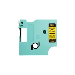 Etichete compatibile DYMO LabelManager D1 12 mm negru pe galben pentru clasificare, evidentiere si organizare documente, compatibile si cu imprimanta AIMO D1600 3D61