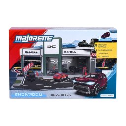 Set showroom auto Dacia Majorette cu masinuta Dacia Duster 1:64