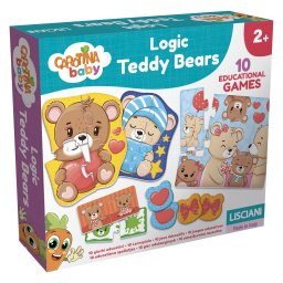 Joc de logica pentru copii 2+ ani - Ursuletii veseli, 10 jocuri educative