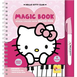 Carte de colorat cu apa reutilizabila Hello Kitty cu carioca