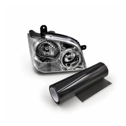 Folie protectie faruri si stopuri Dark Black autoadeziva 10m x 60cm