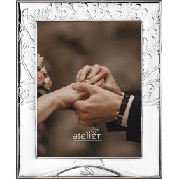 Rama foto Argint "Arborele Vietii" - verighete cadou Nunta 15x20 cm