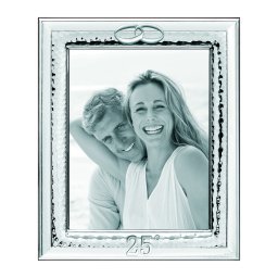 Rama foto Argint - cadou Aniversare Casatorie 25 Ani Nunta de Argint 15 x 20 cm
