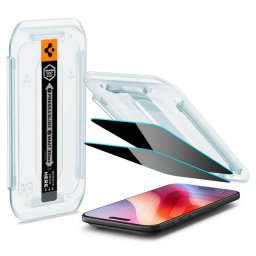 Folie Protectie Spigen GlastR EZ FIT Apple iPhone 17 Air Sticla Securizata Full Glue Set 2 bucati