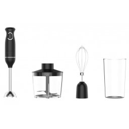 Set blender manual, tocator, mixer 3in1 Oliver Voltz OV51112PSC, 400 W, 0,7 l, Negru