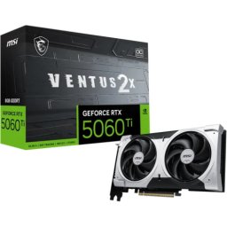 Placa video MSI nVidia GEFORCE RTX 5060 TI 8G VENTUS 2X OC PLUS, GDDR7, 128 bit