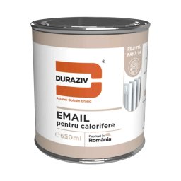 EMAIL ACRILIC SATINAT ALB PENTRU CALORIFERE, DURAZIV, 0.65L