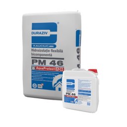 HIDROIZOLATIE FLEXIBILA BICOMPONENTA LICHIDA, DURAZIV PM 46, 6.7KG