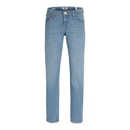 Jack & Jones Blugi baieti, CLARK, cu talie joasa si croiala Regular fit, Albastru deschis (SELECTATI MARIMEA: 176 cm)
