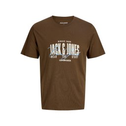 Jack & Jones Tricou la baza gatului baieti, din bumbac, Regular fit, Maro (SELECTATI MARIMEA: 152 cm)