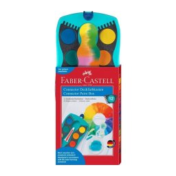 Acuarele 12 Culori Connector Turcoaz Faber-Castell 125003