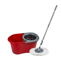 Set mop rotativ lisa zln1389 cu galeata 17 l - sistem 360 cu microfibre, curatare uscata/ umeda