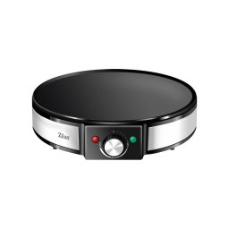 Aparat pentru clatite zilan zln2922 - diametru 30cm, 1200w, temperatura reglabila, inox/ negru + accesorii