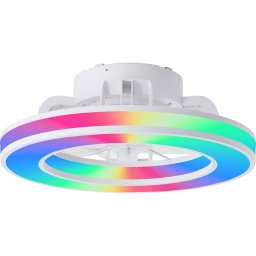 Ventilator LED RGBW dimabil de tavan Brilliant MONDELLO LED/26W/230V + telecomandă