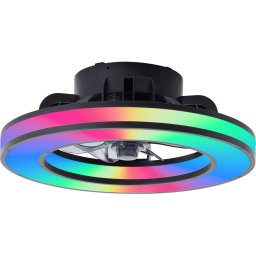 Ventilator LED RGBW dimabil de tavan Brilliant MONDELLO LED/26W/230V + telecomandă