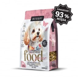 DR MALOU Puppies Hrană liofilizată rață cu lapte de capră și gălbenuș 2x1 kg