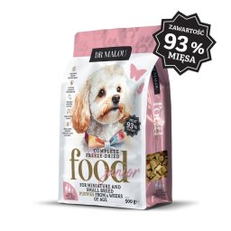 DR MALOU Puppies Hrană liofilizată rață cu lapte de capră și gălbenuș 2x500 g