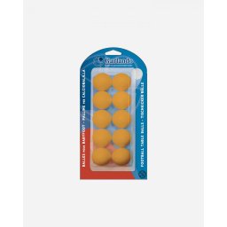 Set 10 Mingi Fotbal de Masă GARLANDO Standard Portocalii 33,1 mm