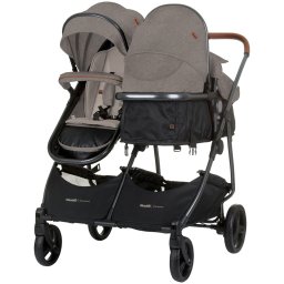 Carucior gemeni Chipolino Duo Smart 3 in 1 tiramisu