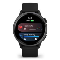 Smartwatch Garmin Vivoactive 6 3.05Cm 1.2inch Amoled 42mm Digital 390 x 390 Pixeli Touchscreen Negru