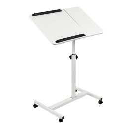 Suport Mobil de Birou / Laptop MACLEAN MC-121 W cu Inaltime Ajustabila 59-89CM Max 30KG Alb