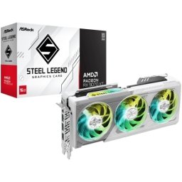 Placa video ASRock AMD Radeon RX 9070 XT Steel Legend 16 GB 90-GA5DZZ-00UANF, GDDR6, 256 bit
