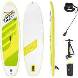 Set placa SUP Hydro-Force Sea Breeze set 305x84x12 cm, padela, pompa manuala, lesa picior, aripioara, kit reparatii, rucsac transport