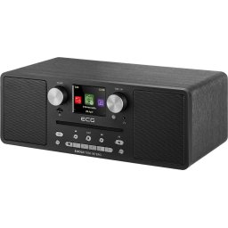 Internet radio B.BOLD 7200 Intero Black, FM + DAB, stereo 2 × 10 W, CD audio si MP3, Bluetooth, USB, carcasa lemn, Negru