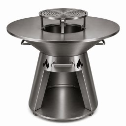 Grătar con cu plită rotundă din inox, 750 mm, înălțime 900 mm / EXT9064