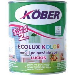 Email pe baza de apa KOBER Ecolux Kolor alb lucios 0.6 L / V82101KL-C0.6L