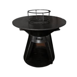 Grătar con cu plită rotundă 750 mm, înălțime 900 mm, grosime plită 10 mm Z-TOOLS / EXT9019