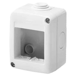 Cutie aparentă, 2 posturi IP40, Gewiss, alb / GW27002