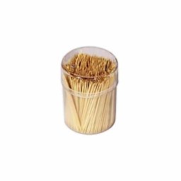 Scobitori din bambus, 250 bucăți, ambalaj tub, natur / SCP250