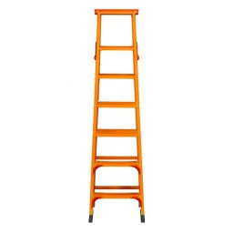 Scară tip A, 6 trepte + platforma, portocalie Z-TOOLS / ZTS8085
