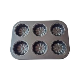 Tavă pentru brioșe, 6 forme, Z-TOOLS / CC9748