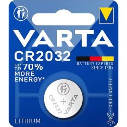 Baterie litiu CR2032, 3V, VARTA, argintie / EXT10405011