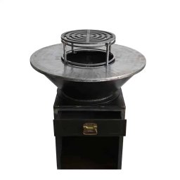 Grătar cu plită rotundă 98x85 cm, Z-TOOLS / EXT5888