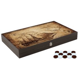 Joc de table din piele ecologica, model PIRATE SHIP, Z-TOOLS / ZTS5512-7