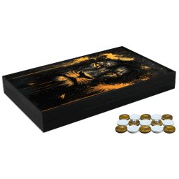 Joc de table din lemn lacuit, Trandy 58x48cm, WOLF ASLAN, Z-TOOLS / ZTS5482-8