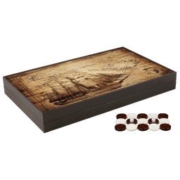 Joc de table din lemn lacuit, Trandy 58x48cm, PIRATE SHIP KORSAN, Z-TOOLS / ZTS5482-7